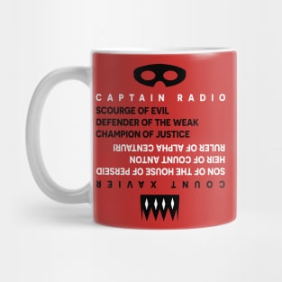 Captain Radio vs. Count Xavier | The Adventures of Captain Radio Podcast Mug